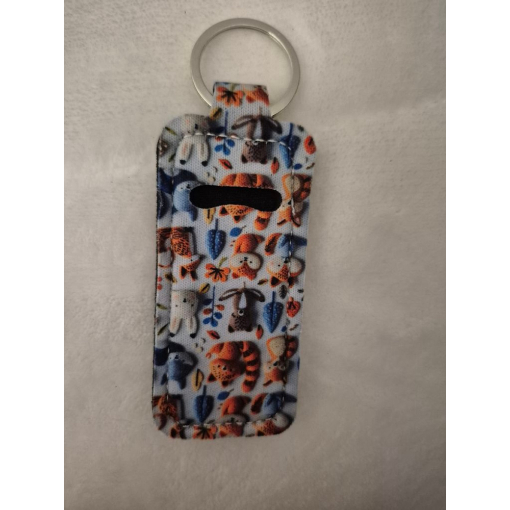 Women's Key & Lipstick Holder One Size White Blue